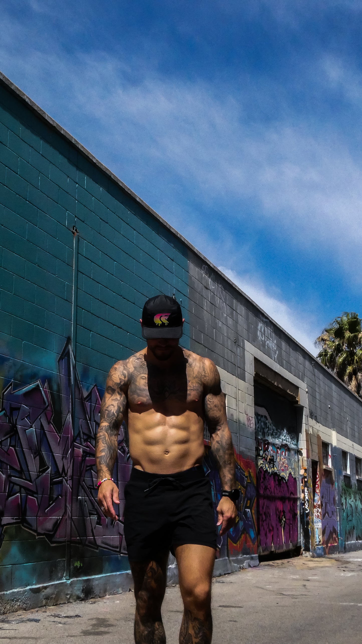 Nylon Training Cap - Black - Slime logo