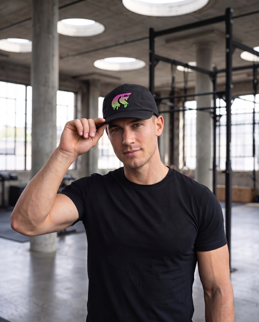 Nylon Training Cap - Black - Slime logo