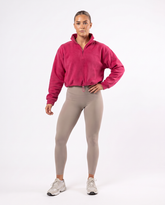 Fitlocka Fleecies Half Zip - Pink