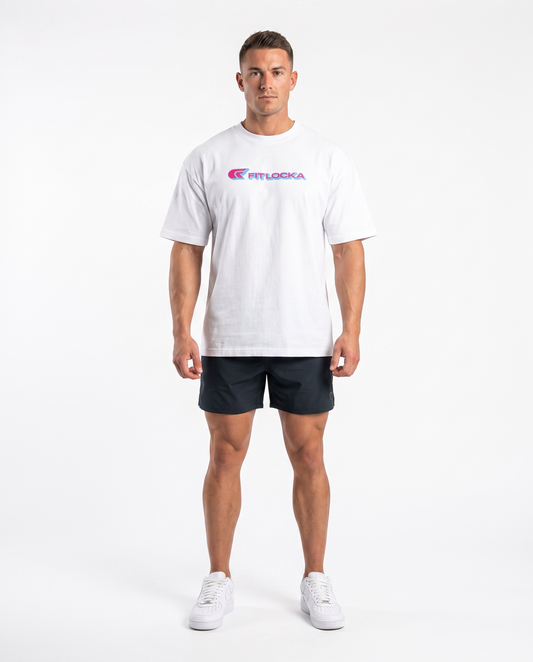Oversized White Uni Sex Graphic Heavy Weight T-shirt