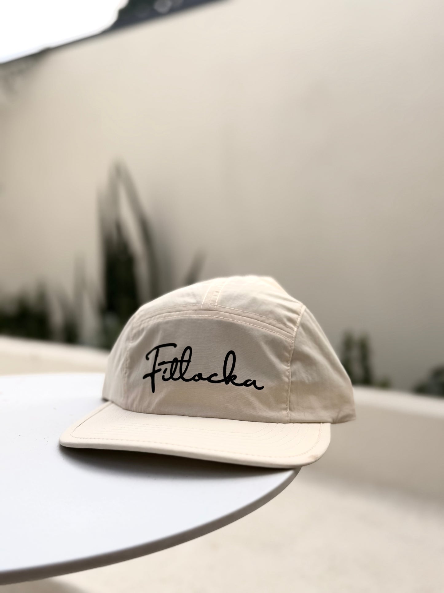 Nylon Training Cap - Cursive Off-White