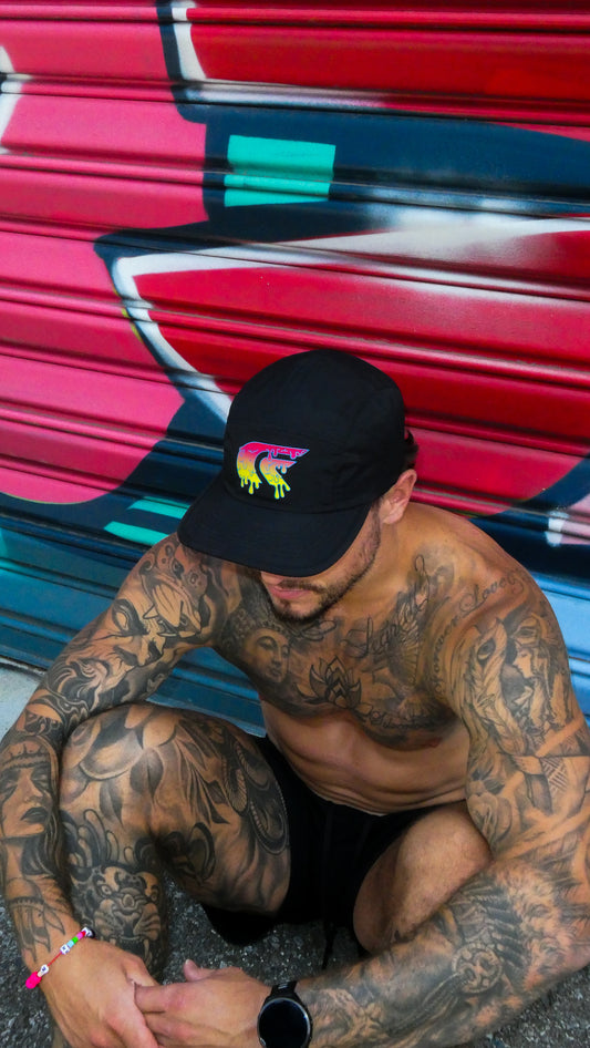 Nylon Training Cap - Black - Slime logo