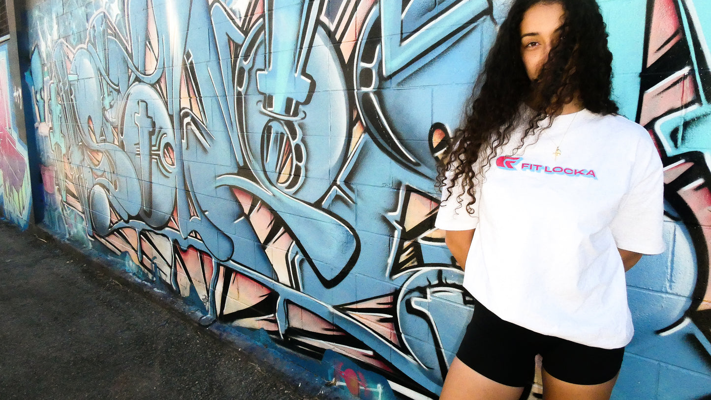 Oversized White Uni Sex Graphic Heavy Weight T-shirt