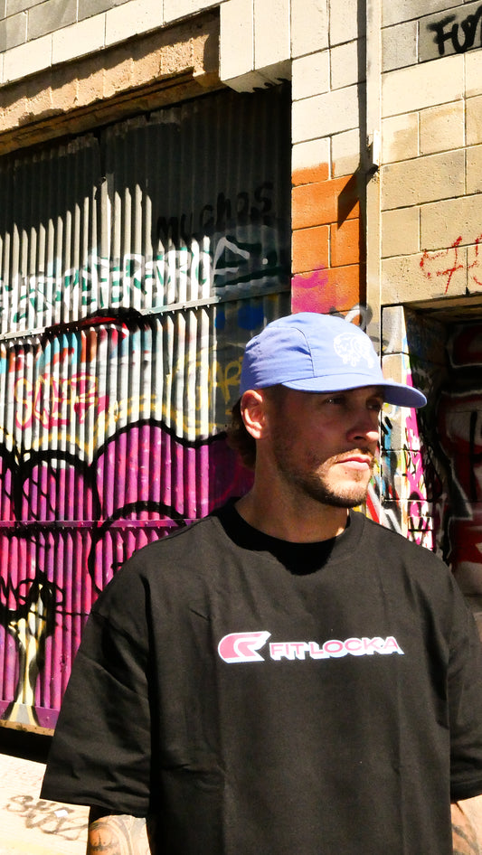 Nylon Training Cap - Blue - Slime logo