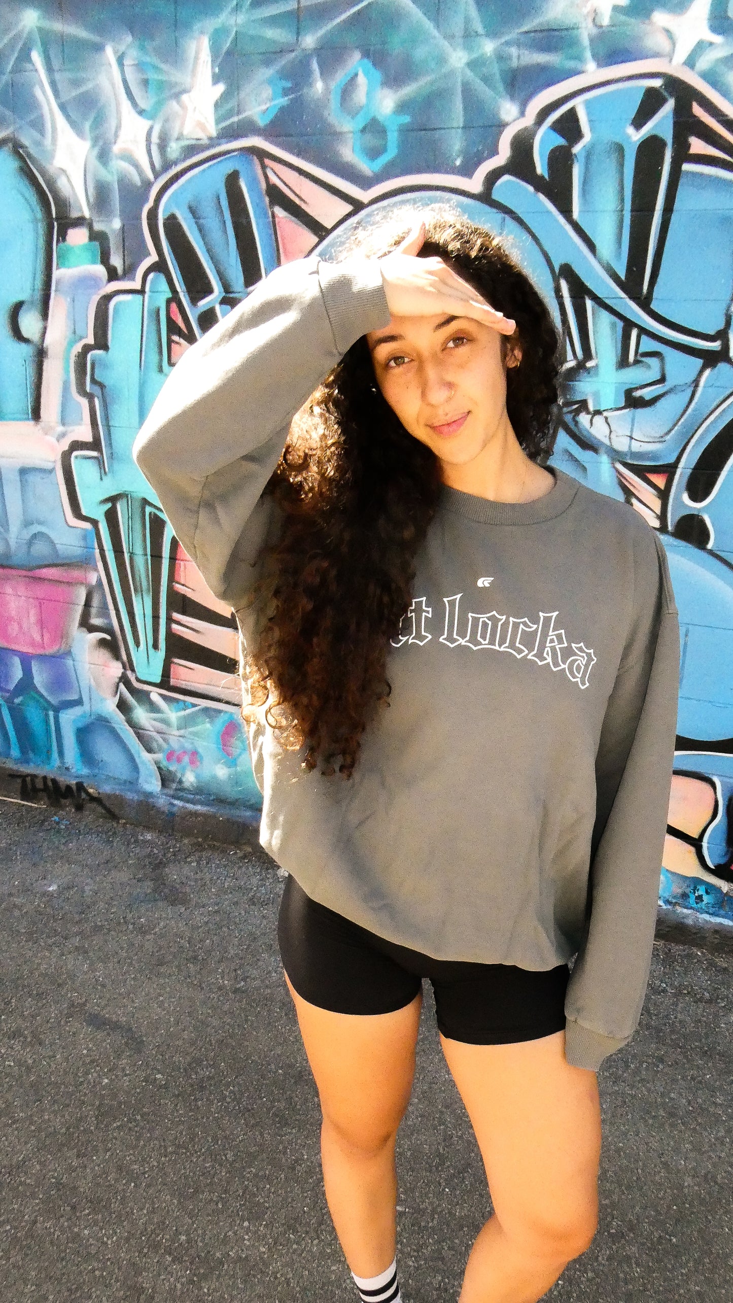 Charcoal Uni Sex Oversized Crewneck