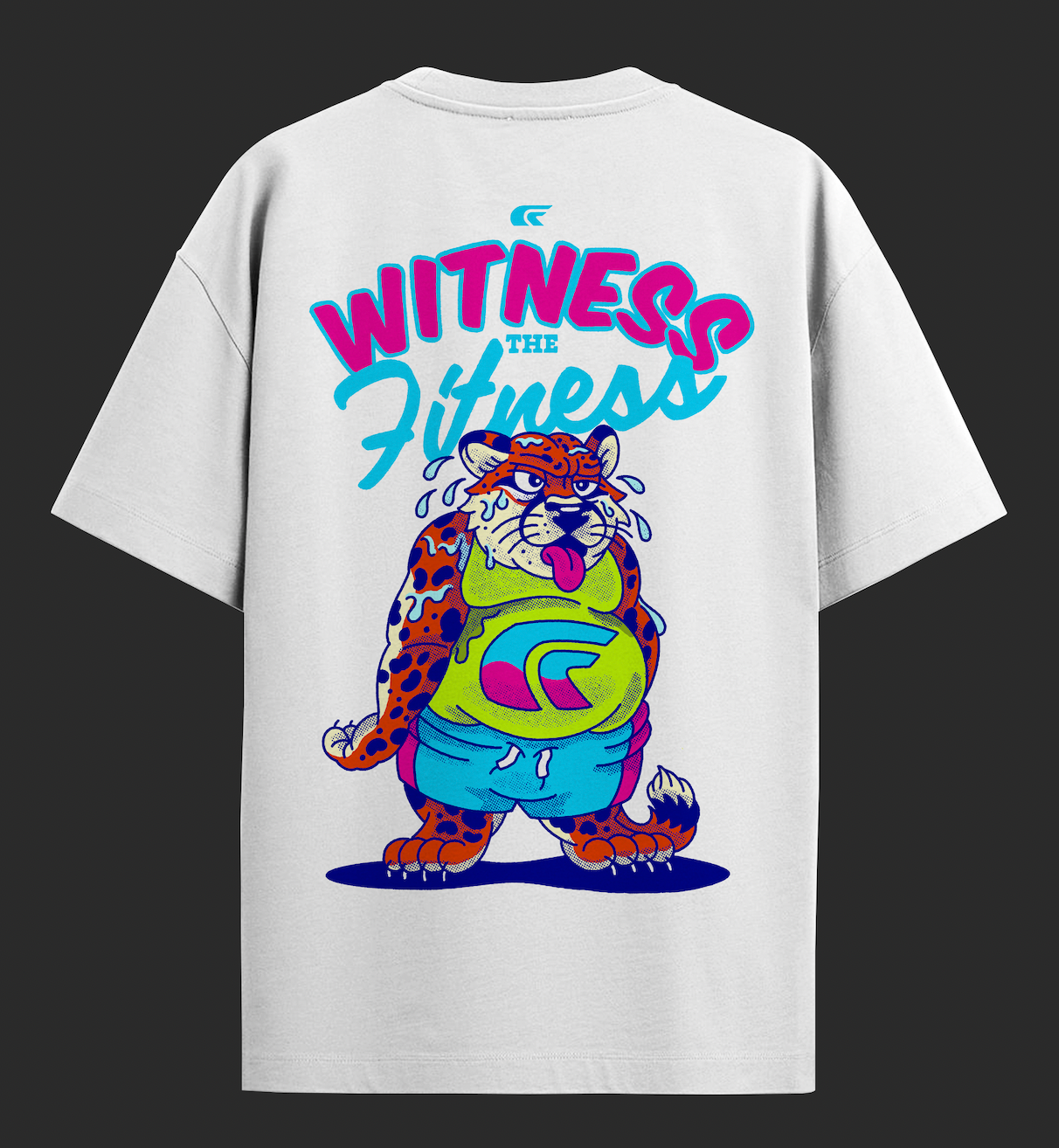 Oversized White Uni Sex Graphic Heavy Weight T-shirt