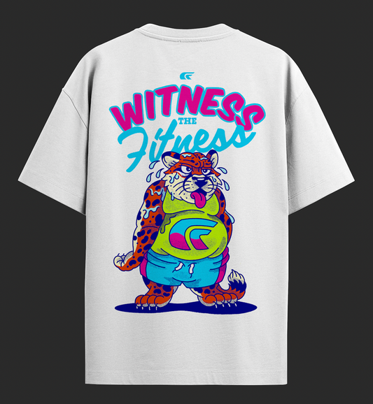 Oversized White Uni Sex Graphic Heavy Weight T-shirt