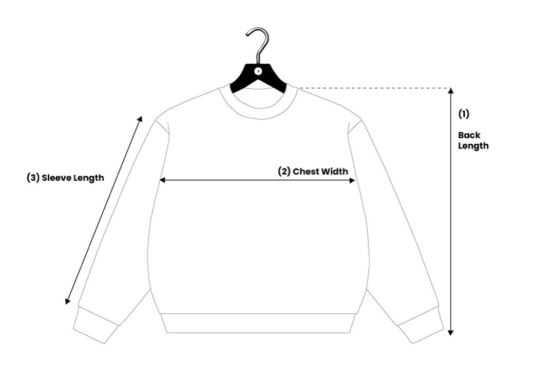 Charcoal Uni Sex Oversized Crewneck