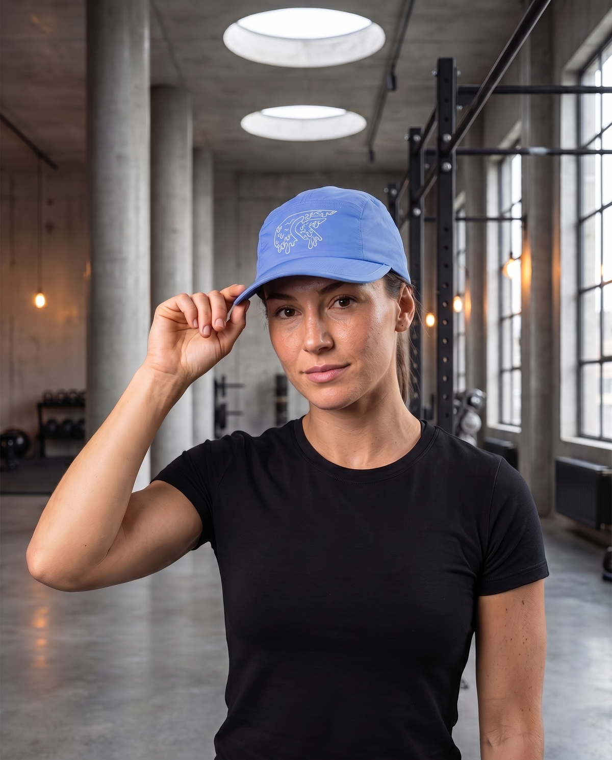Nylon Training Cap - Blue - Slime logo