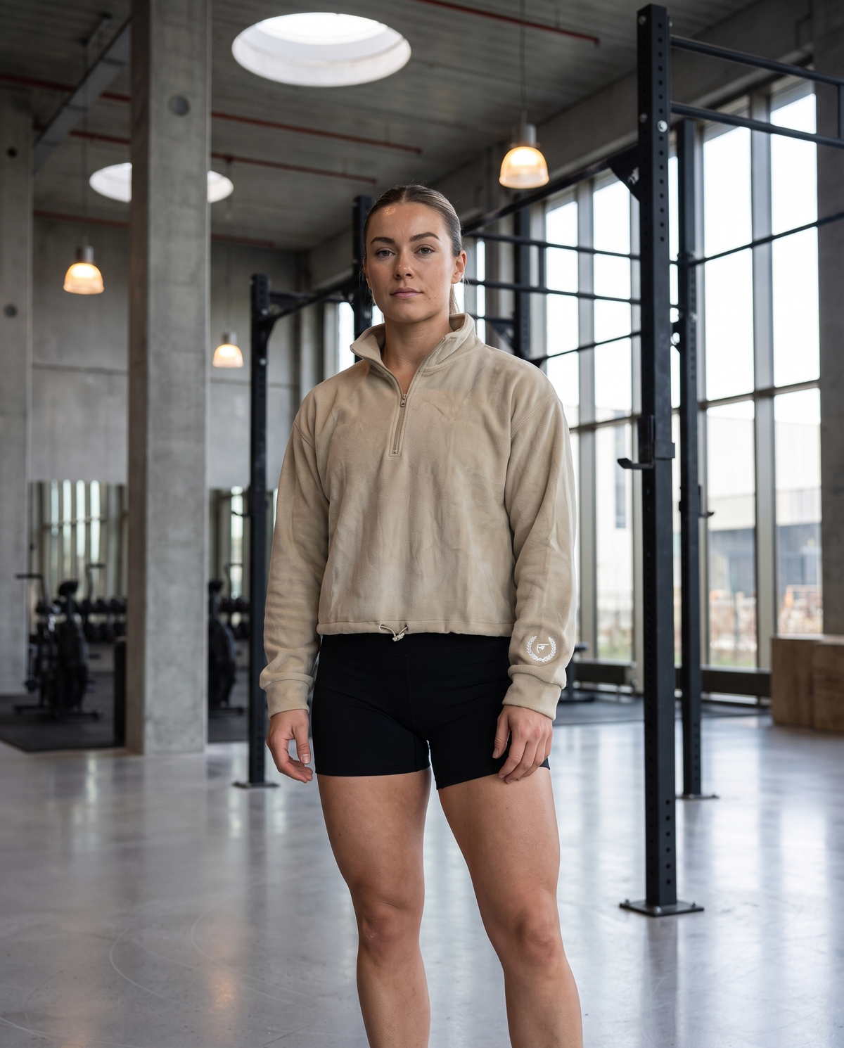 Fitlocka Fleecies Half Zip - Beige