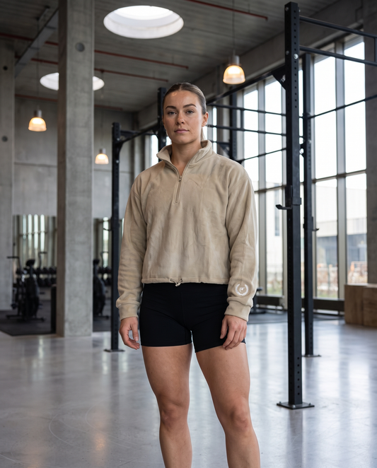 Fitlocka Fleecies Half Zip - Beige