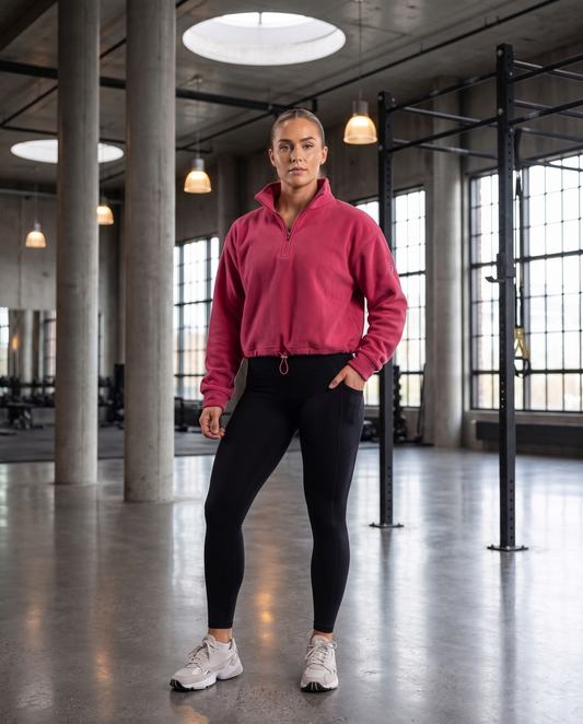 Fitlocka Fleecies Half Zip - Pink
